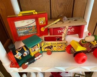 Fisher Price Golden Gluch Train and Jalopy