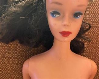 Vintage Barbie #5 Ponytail. Has Green ear and elsewhere 