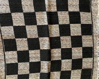 Checkerboard Fabric Game/Tic Tac To other side