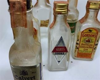 Miniature Antique Liquor Bottles (Sold Empty)