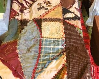  Victorian crazy quilt