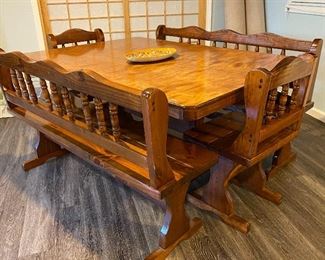 TABLE AND BENCH SET