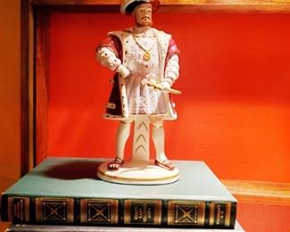 Sitzendorf Porcelain King Henry VIII set with 6 wives