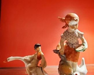 2 rare herend figures