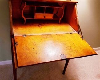 Antique drop front desk