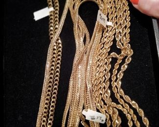 Upscale nontarnishing costume jewelry necklaces not gold