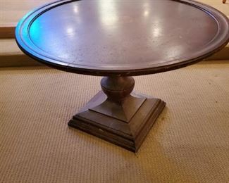 Pedestal wood dining  room table