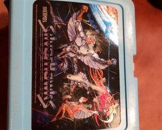 Vintage silver hawks lunch box