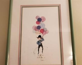 P Buckley Moss Art Signed Lithograph