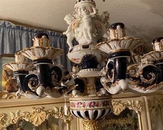 Capodimonte chandelier 