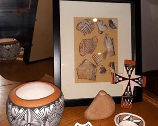 N.M Acoma 2009 Mary Chino pottery 