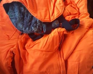 hunting set vest, jacket & overalls.