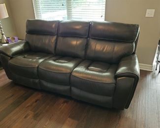 005 Leather Power Reclining Sofa