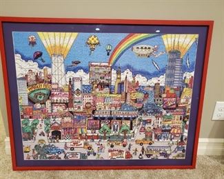 Framed Jigsaw Puzzle of Chicago