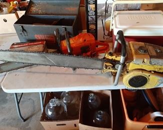 Husqvarna and  mccollough  chain saw 175 each