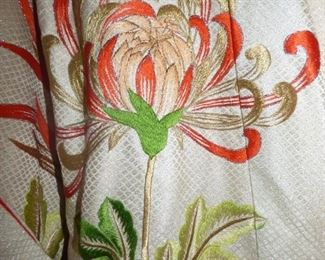 Close=up of Embroidery Work