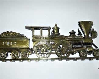 Brass Locomotive Wall Piece