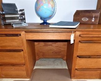 Custom Hand-Made Oak Desk