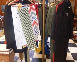 Antique Cast Iron Clothes Rack, Flight suits, Wet suit, etc.
