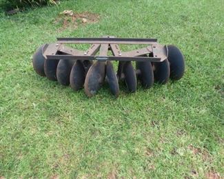 Disc Harrow for lawn tractor