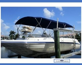 Fabulous & Clean 2006 Hurricane Fundeck GS232 23' 2" Boat with Many Extras; all the extras are listed in Details.