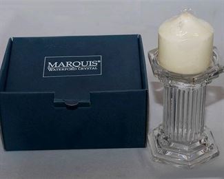 66. Marquis by Waterford Crystal 6 Pillar Candle Holder