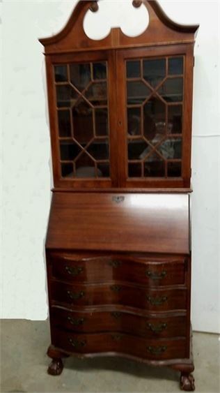 88. Antique Mahogany Secretary Desk