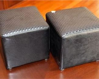 93. Two Small Box Form Footstools