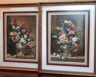 94. Pair of Floral Prints