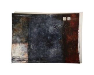 Large Abstract Painting on Canvas By Julie Havel