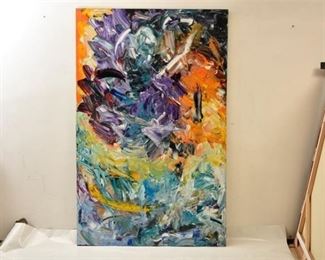 Bill A. Dallas (American, 20th century) "In The Wilderness With Saint"