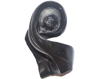 Signed Sculpture Of Woman