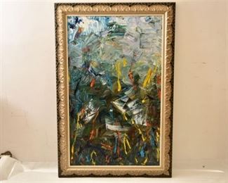 Bill A. Dallas (American, 20th century) "Dinner Party For Jonathan Green"