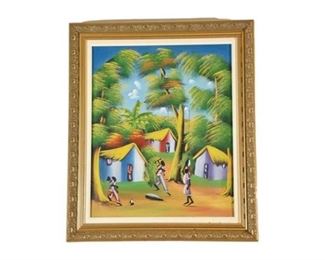Haitian Village Scene