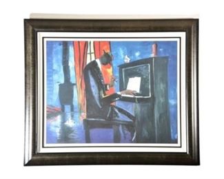 William Tolliver (American/Mississippi, 1951-2000) "Piano Player"