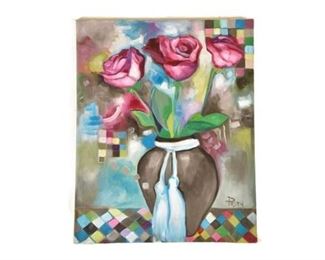 Marvin Posey (1964-2003) "Black Vase Roses"