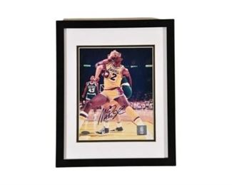 Autographed Magic Johnson Photo