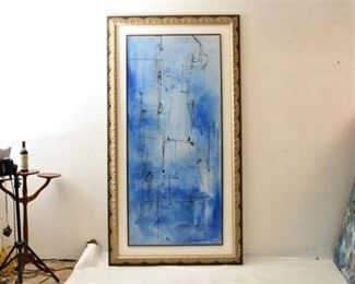 Large Abstract Artwork, Blue