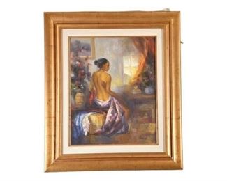 Onyeka Ibe Nigerian, b. 1971 Oil on Canvas