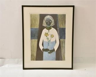 Samella Lewis (American, b. 1924) "Cleo"