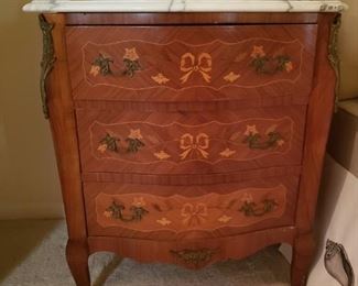 Ribbon Inlaid Side Chest