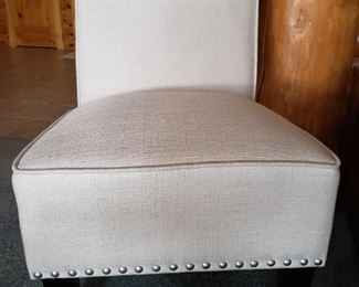 1 of 2 cute lite gray chairs