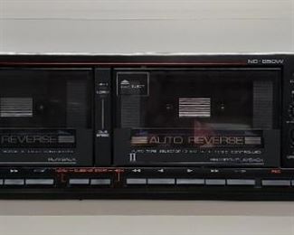 Nikko stereo dual cassette player