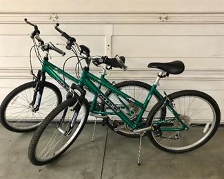 Pair of MGX 21 speed bikes