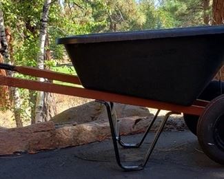 Plastic tub wheelbarrow 