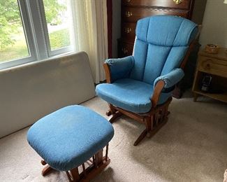 Glider and ottoman