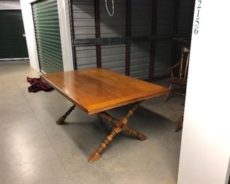 Now presenting a very nice Cushman Sawbuck Table (#4-45) with two leaves. Table is 64” long, 42” wide and 29” tall. This also has two leaves that are each 15” wide. This size is hard to find!
You will also receive 6 genuine Cushman chairs. 1 arm chair and 5 chairs.

Please contact Stephanie at (518) 944-0256 or email stephaniejd1@icloud.com
We appreciate your business!!