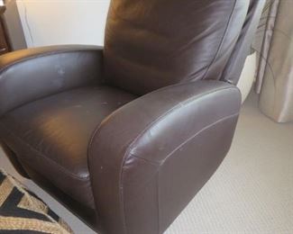 Brown Leather Club Chair
