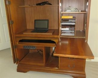 Computer Armoire Cabinet Desk
