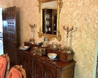 Gorgeous Antique Server in Dining Room- more pics of dining table and China cabinet to be added tomorrow ! 